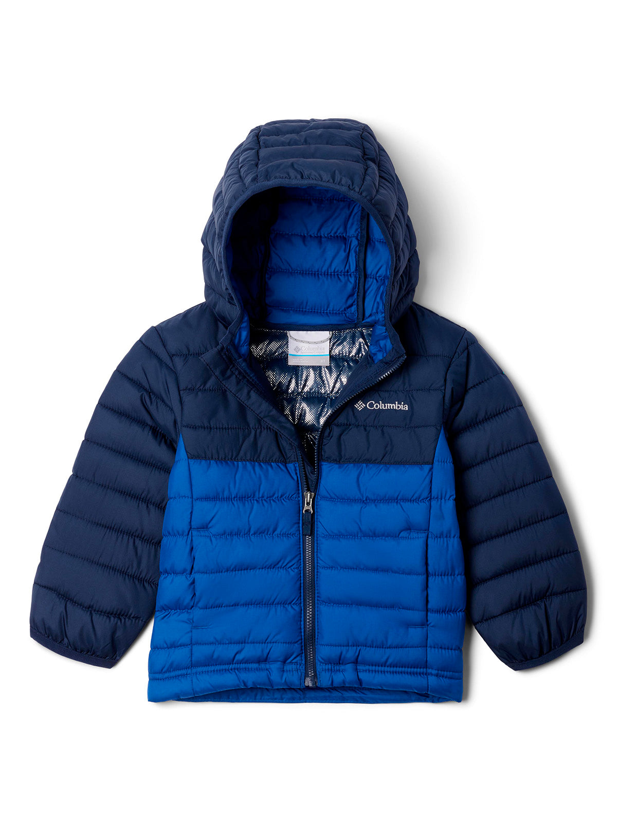 Parka Niño Powder Lite Hooded Azul Columbia – Columbia Chile