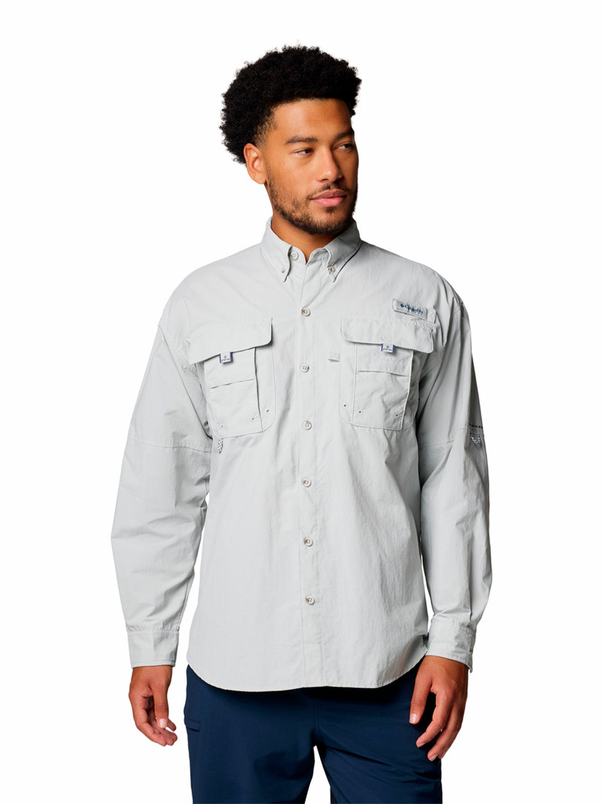 Camisa Manga Larga Hombre Bahama II Gris Columbia