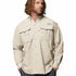 Camisa Manga Larga Hombre Bahama II Beige Columbia
