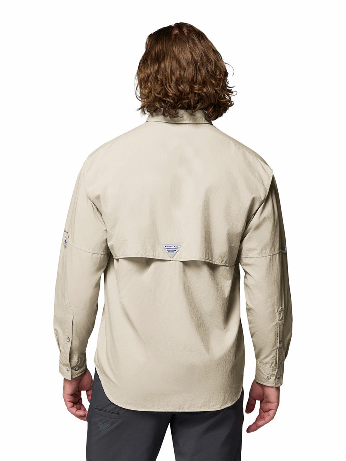 Camisa Manga Larga Hombre Bahama II Beige Columbia