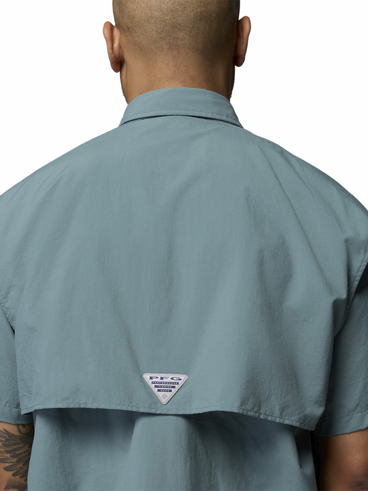 Camisa Manga Corta Hombre Bahama II Azul Columbia