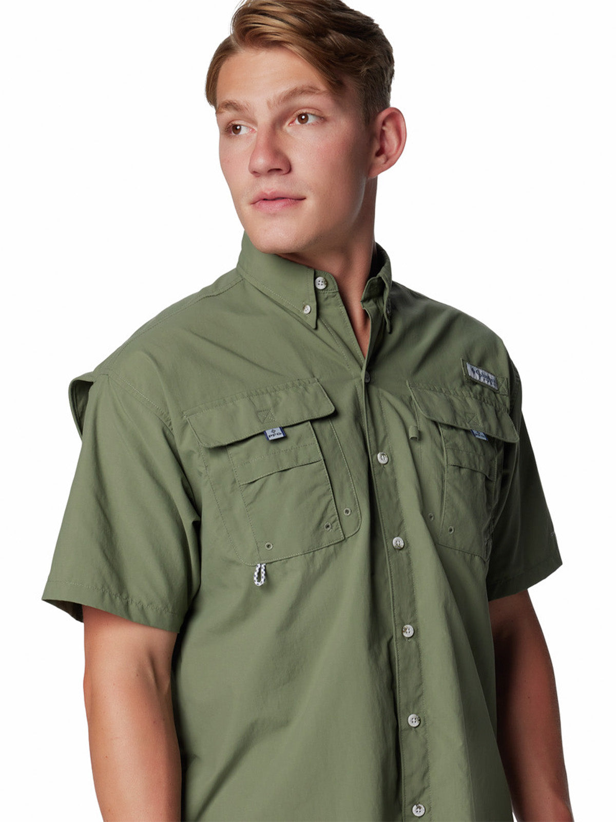 Camisa Manga Corta Hombre Bahama II Verde Columbia