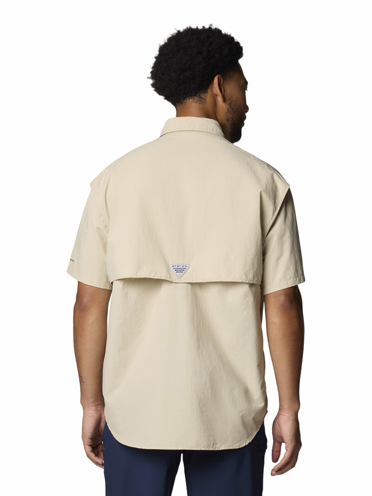 Camisa Manga Corta Hombre Bahama II Beige Columbia