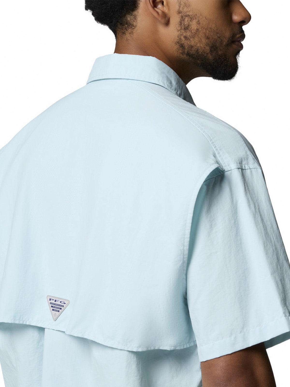 Camisa Manga Corta Hombre Bahama II Celeste Columbia