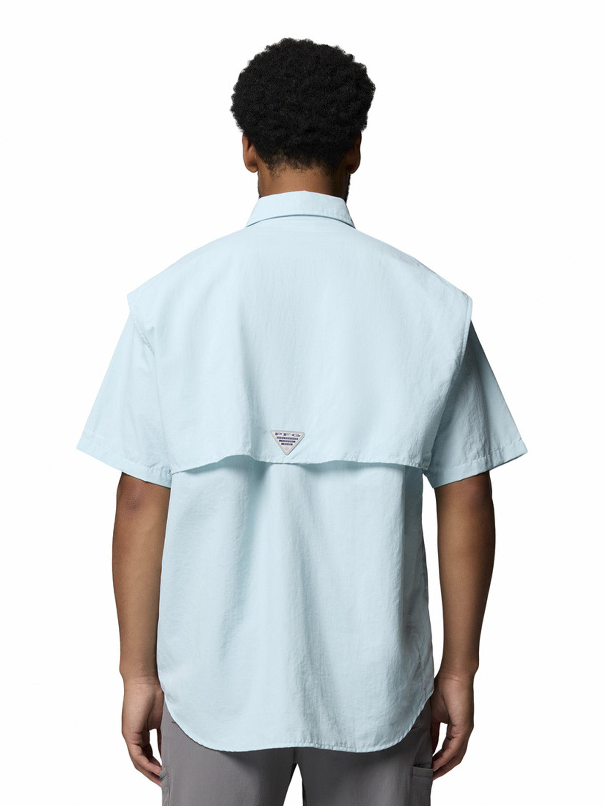 Camisa Manga Corta Hombre Bahama II Celeste Columbia