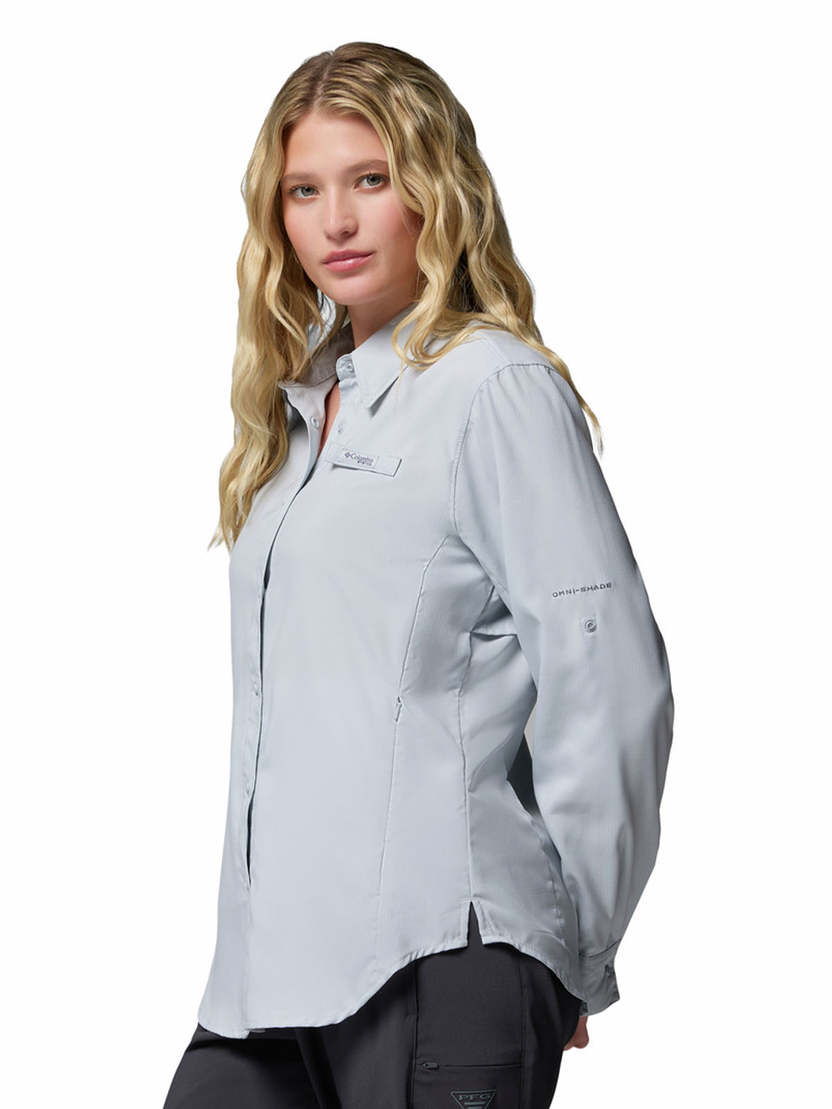 Blusa Manga Larga Mujer Tamiami II Gris Columbia