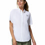 Blusa Manga Corta Mujer Tamiami II Blanco Columbia