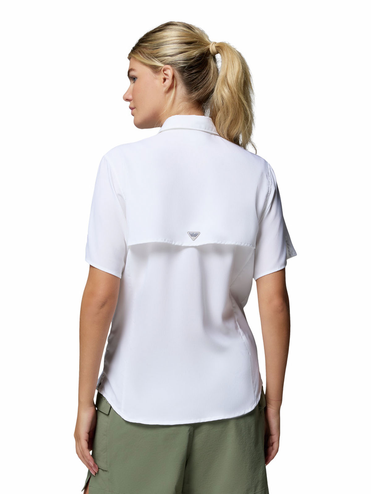 Blusa Manga Corta Mujer Tamiami II Blanco Columbia