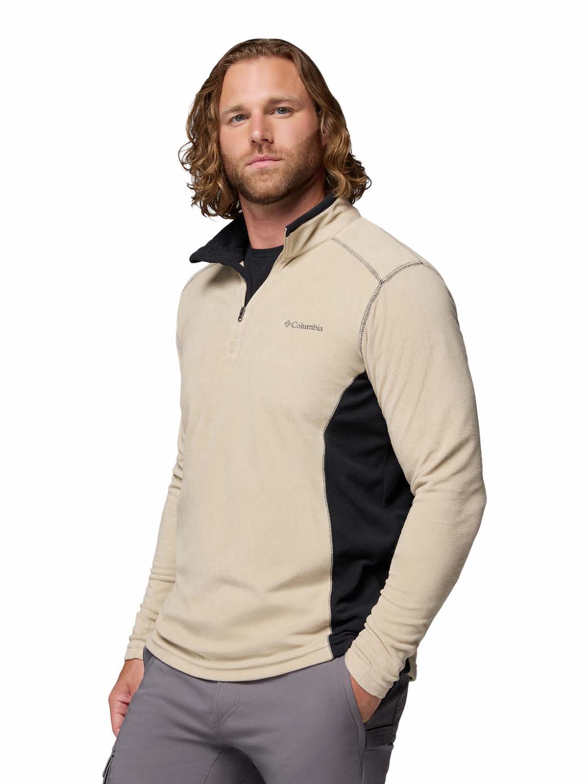 Polar Hombre Klamath Range II Half Zip Beige Columbia