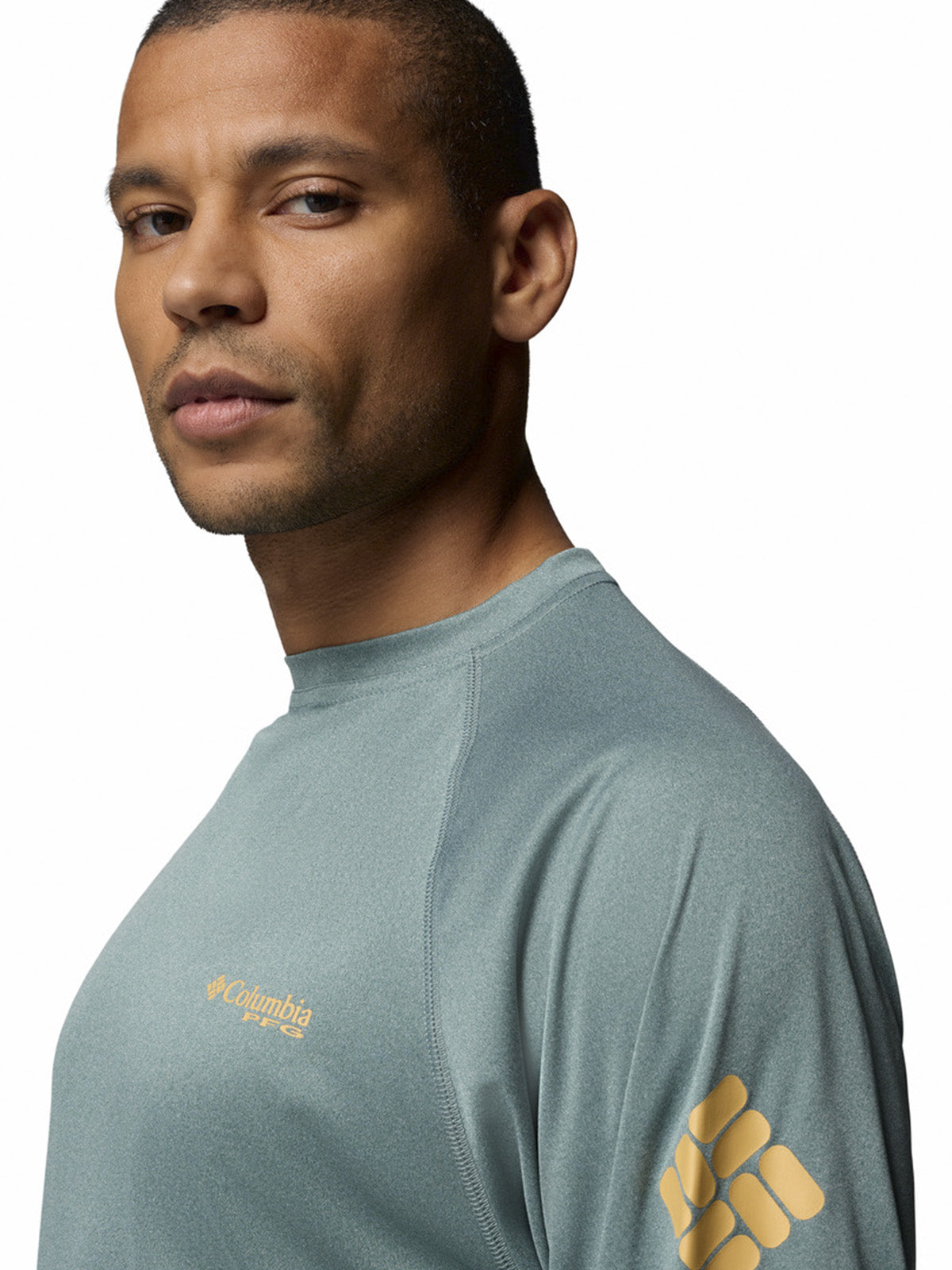 Polera Manga Larga Hombre Terminal Tackle Gris Columbia