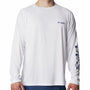 Polera Manga Larga Hombre Terminal Tackle Blanco Columbia