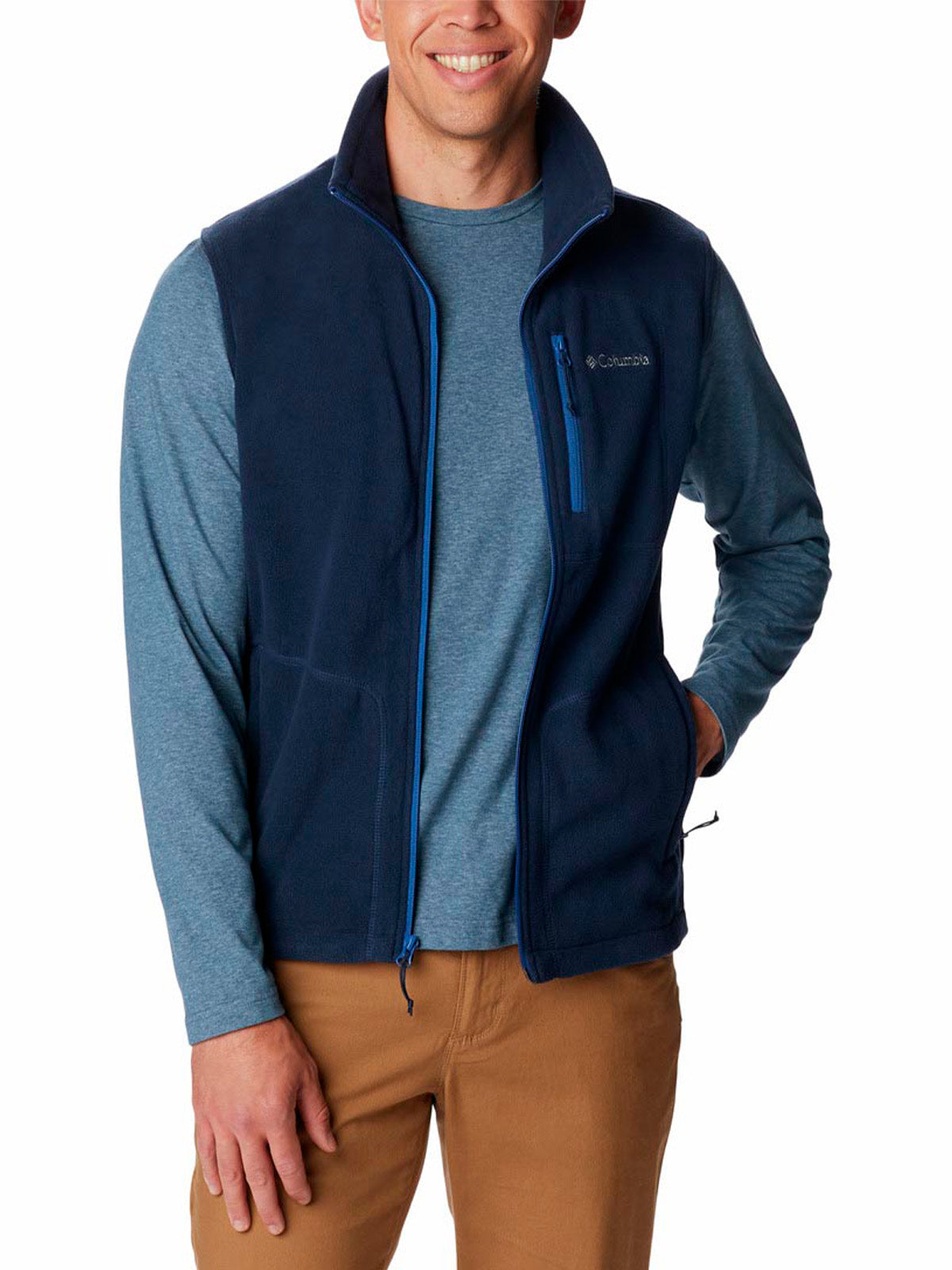 Polar Sin Mangas Hombre Fast Trek Azul Columbia