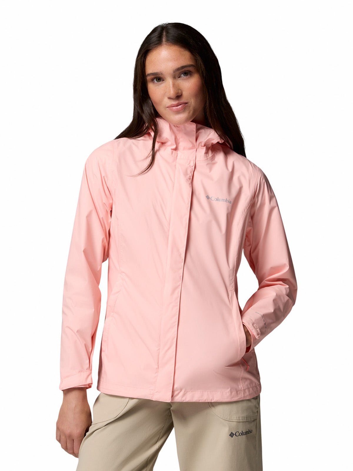 Cortaviento Mujer Arcadia II Rosado Columbia