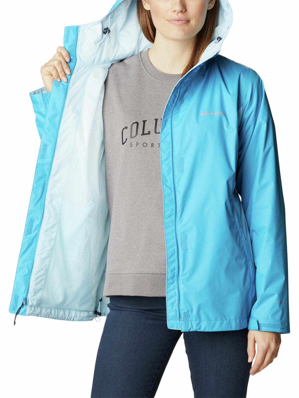 Cortaviento Mujer Arcadia II Azul Columbia