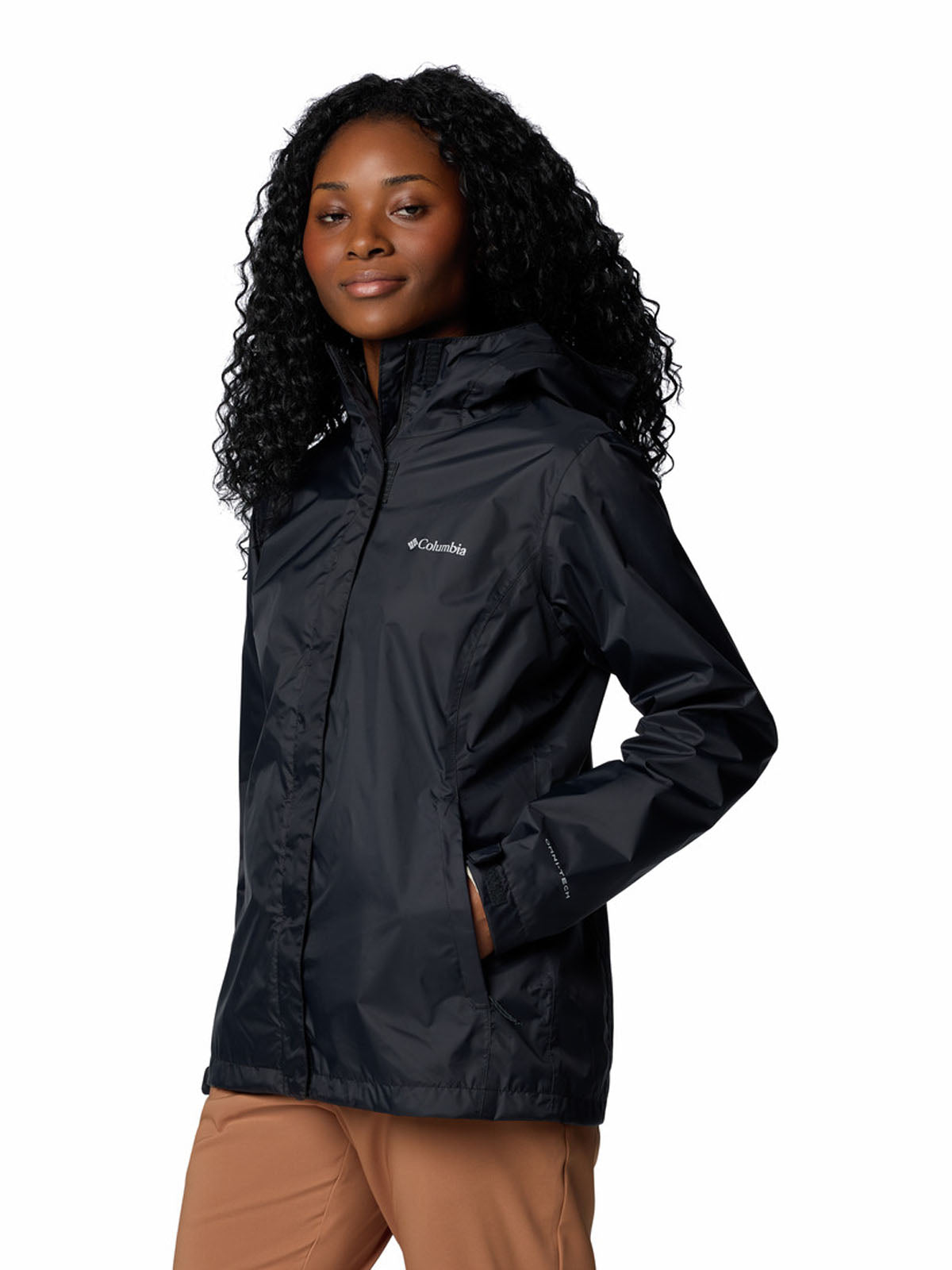 Cortaviento Mujer Arcadia II Negro Columbia