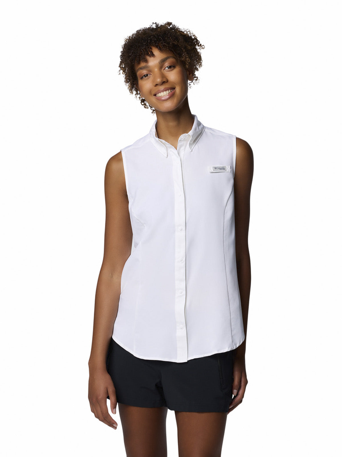 Camisa Mujer Tamiami Sleeveless Blanco Columbia