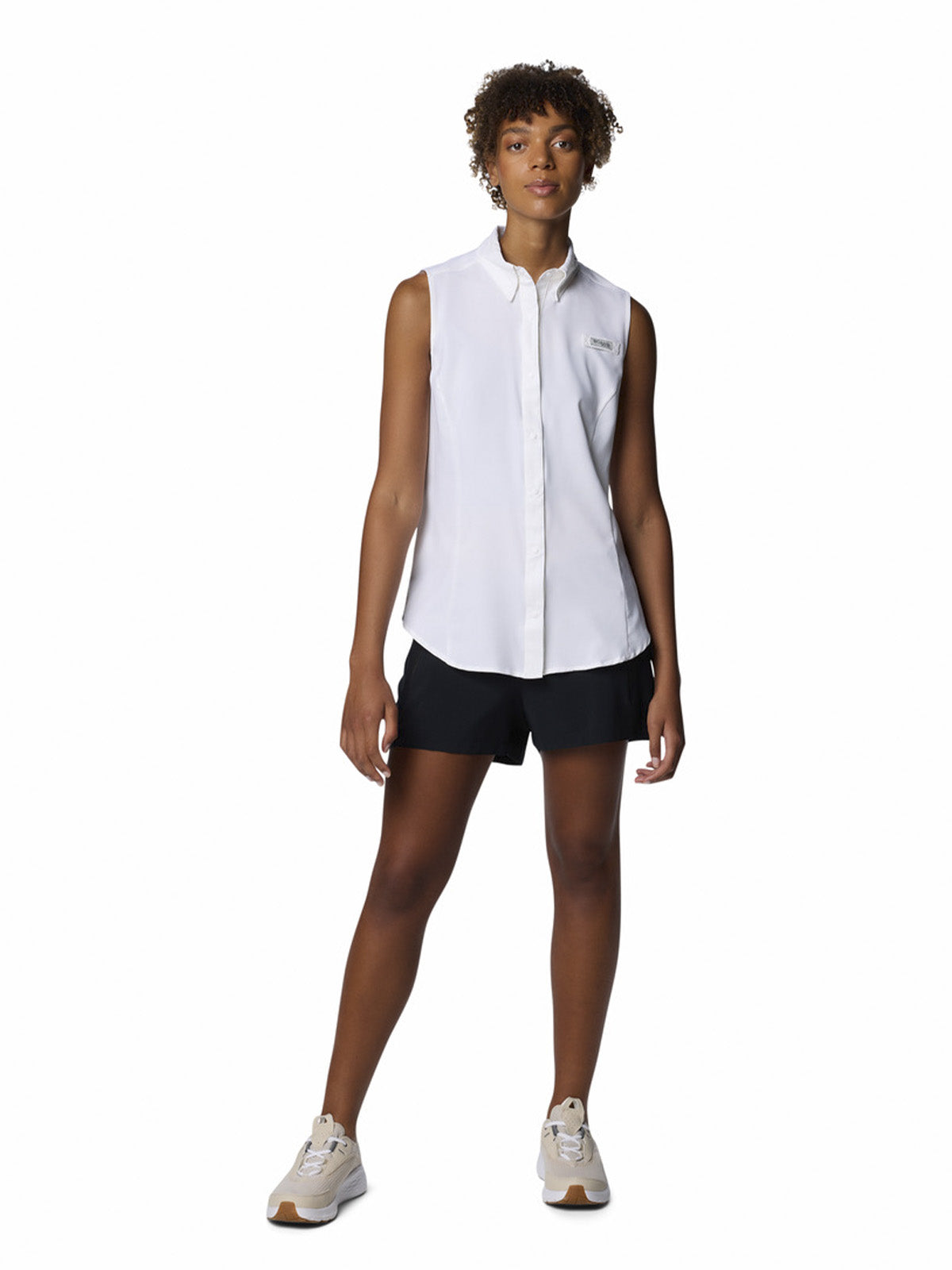 Camisa Mujer Tamiami Sleeveless Blanco Columbia