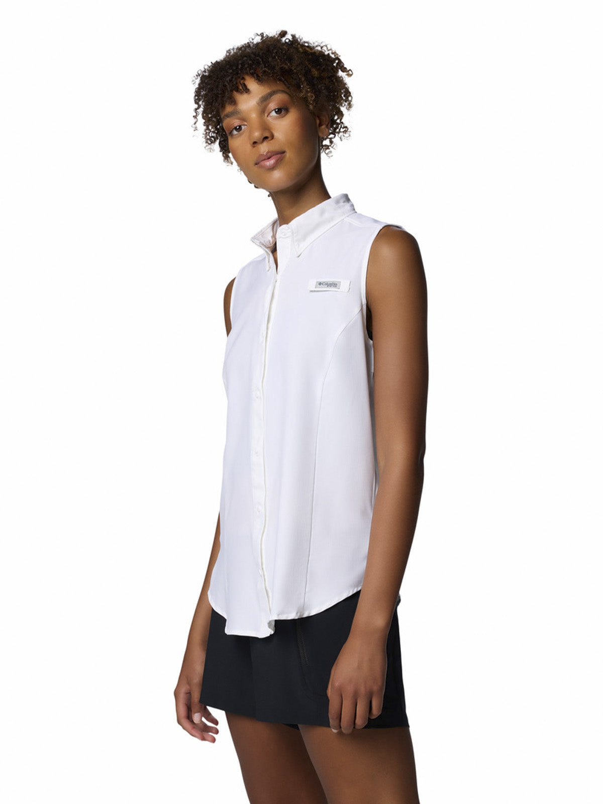 Camisa Mujer Tamiami Sleeveless Blanco Columbia