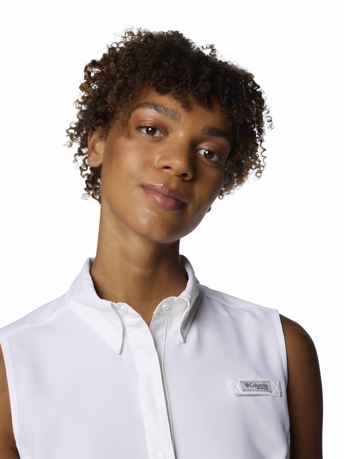 Camisa Mujer Tamiami Sleeveless Blanco Columbia