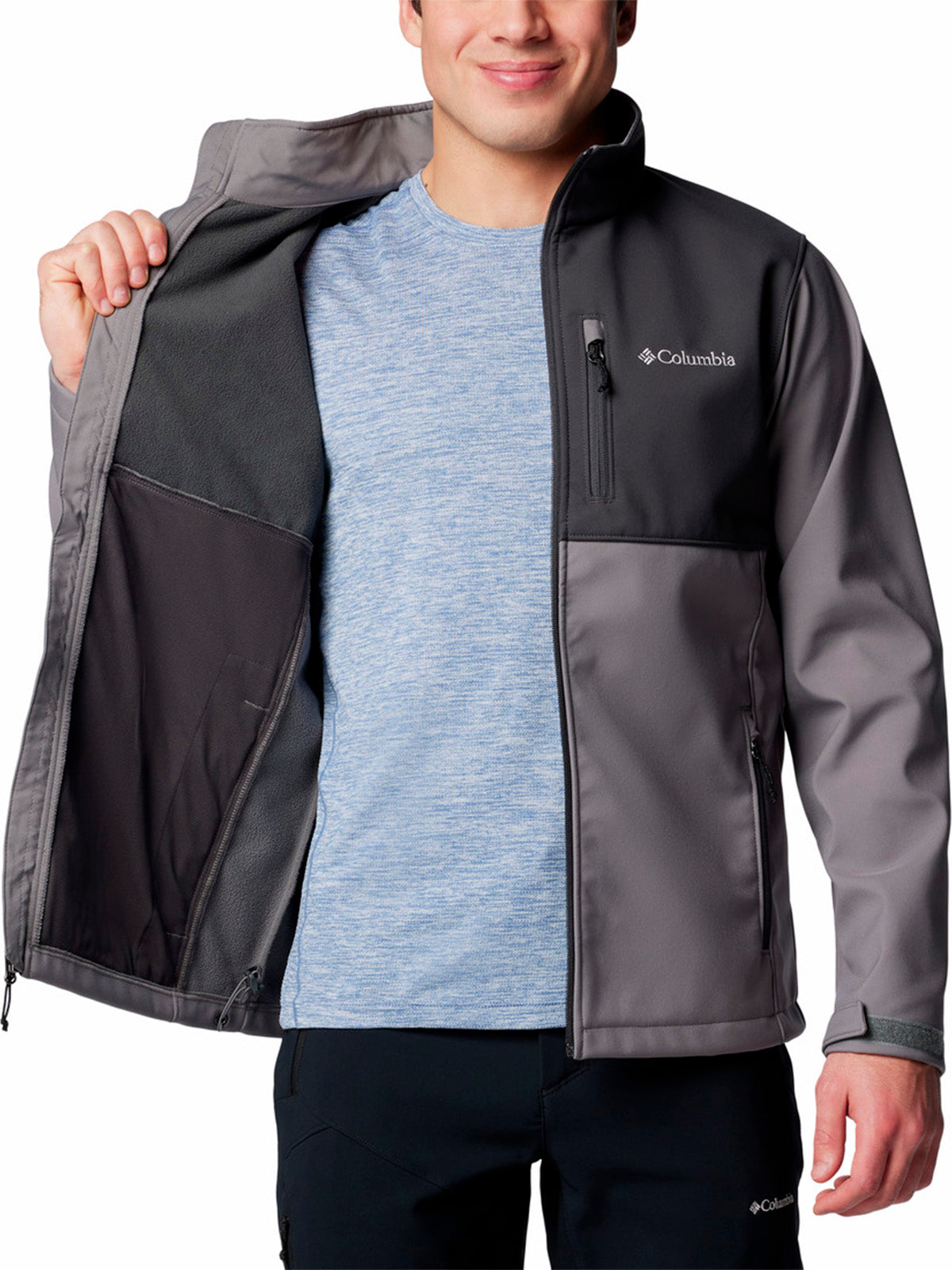 Softshell Hombre Ascender Gris Columbia