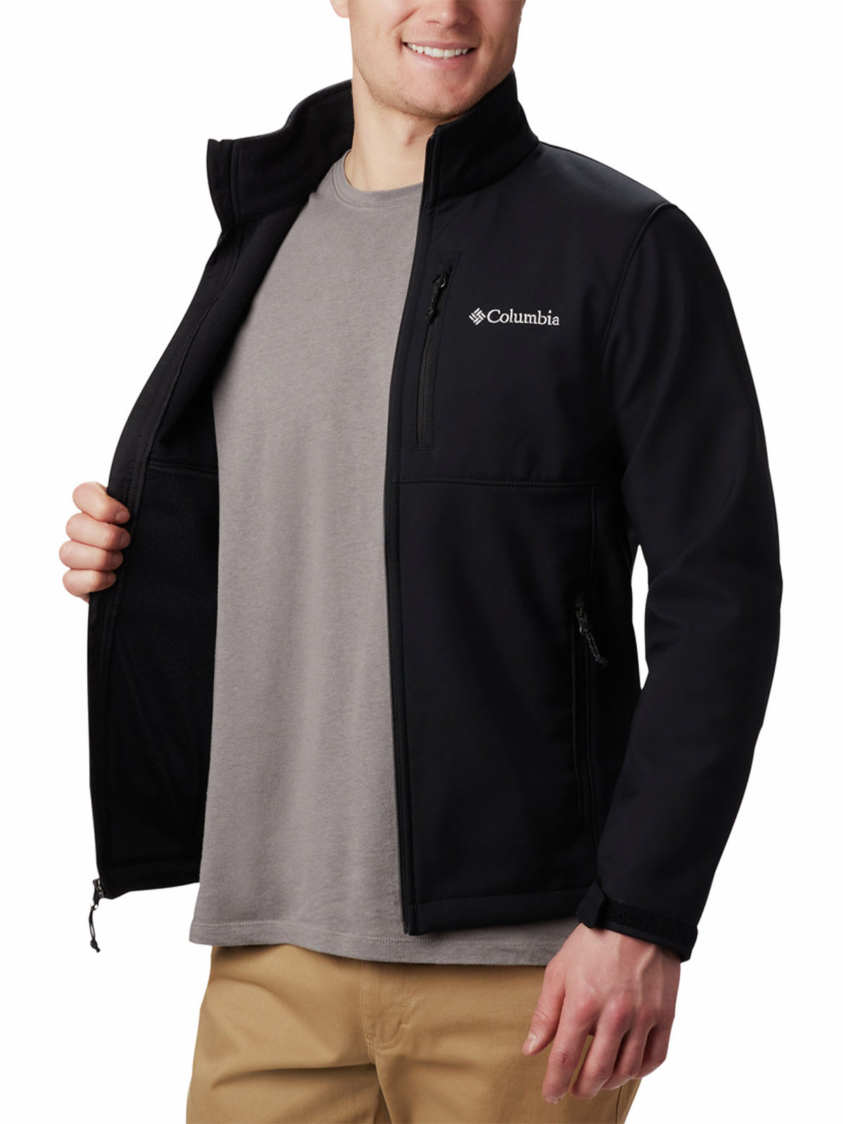 Softshell Hombre Ascender Negro Columbia