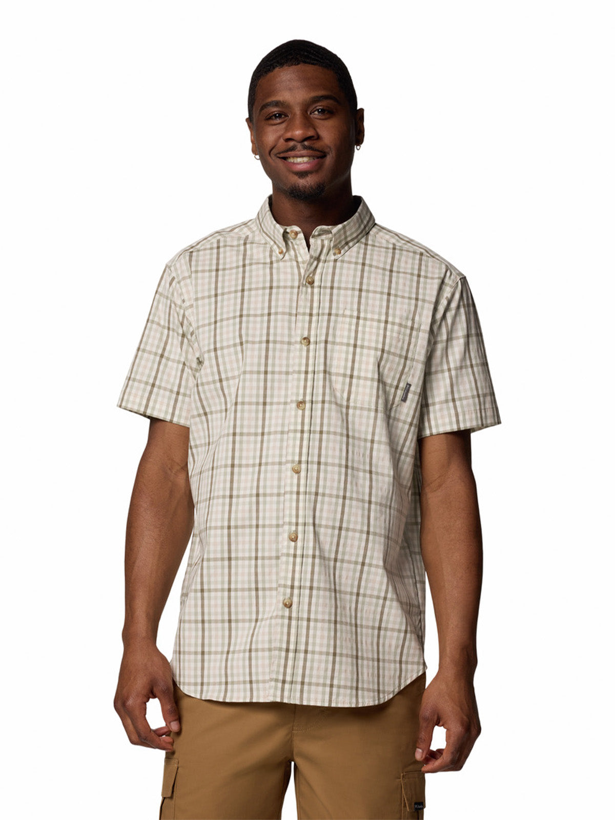 Camisa Manga Corta Hombre Rapid Rivers II Gris Columbia