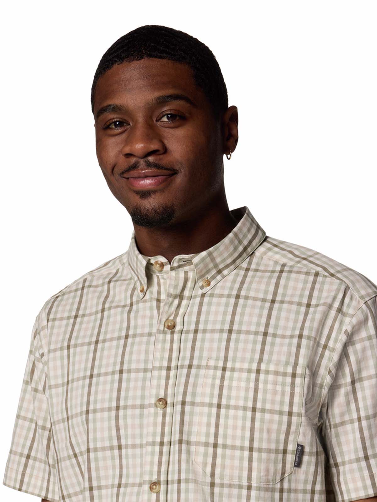 Camisa Manga Corta Hombre Rapid Rivers II Gris Columbia