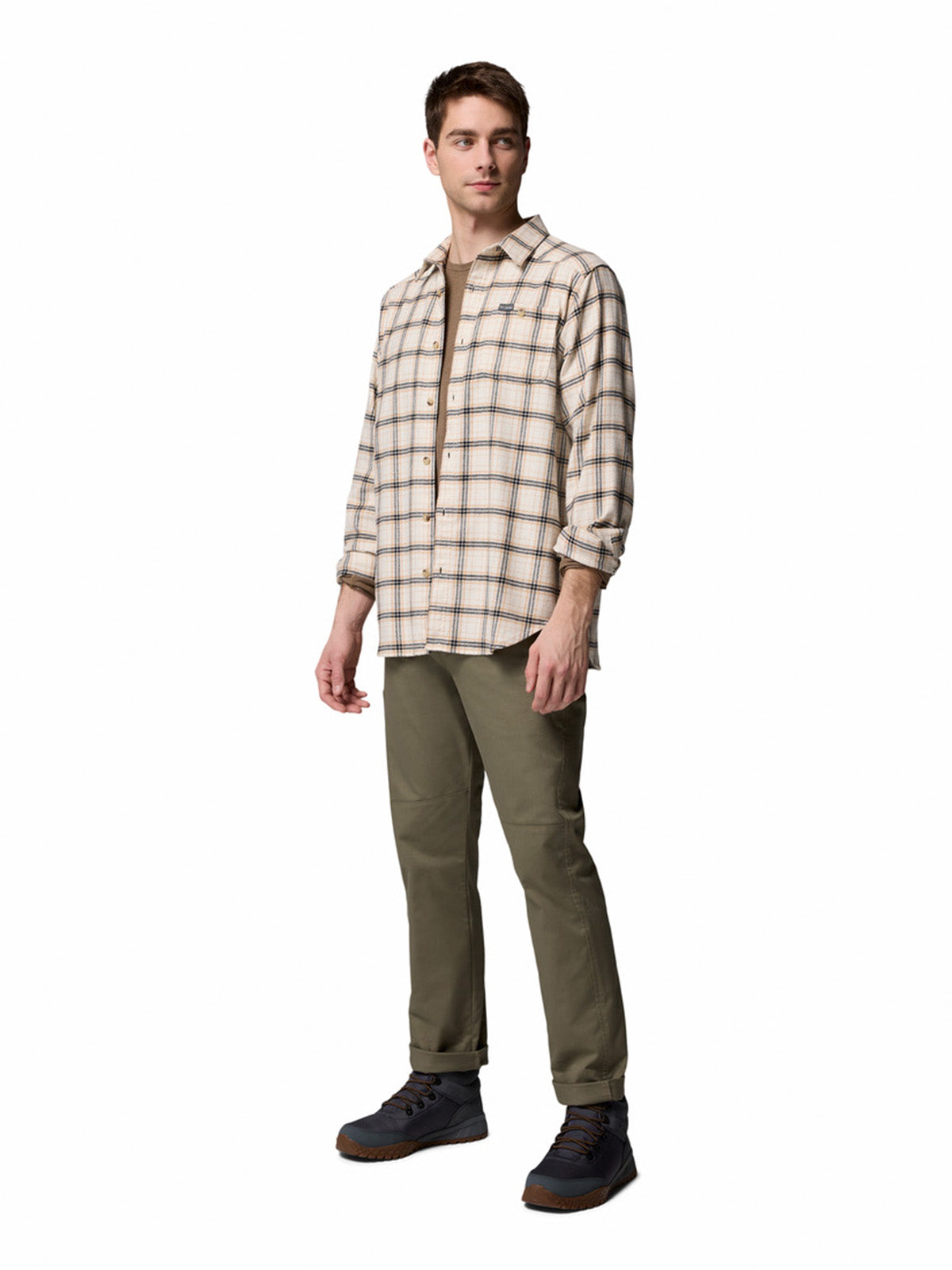 Camisa Manga Larga Hombre Cornell Woods Blanco Columbia