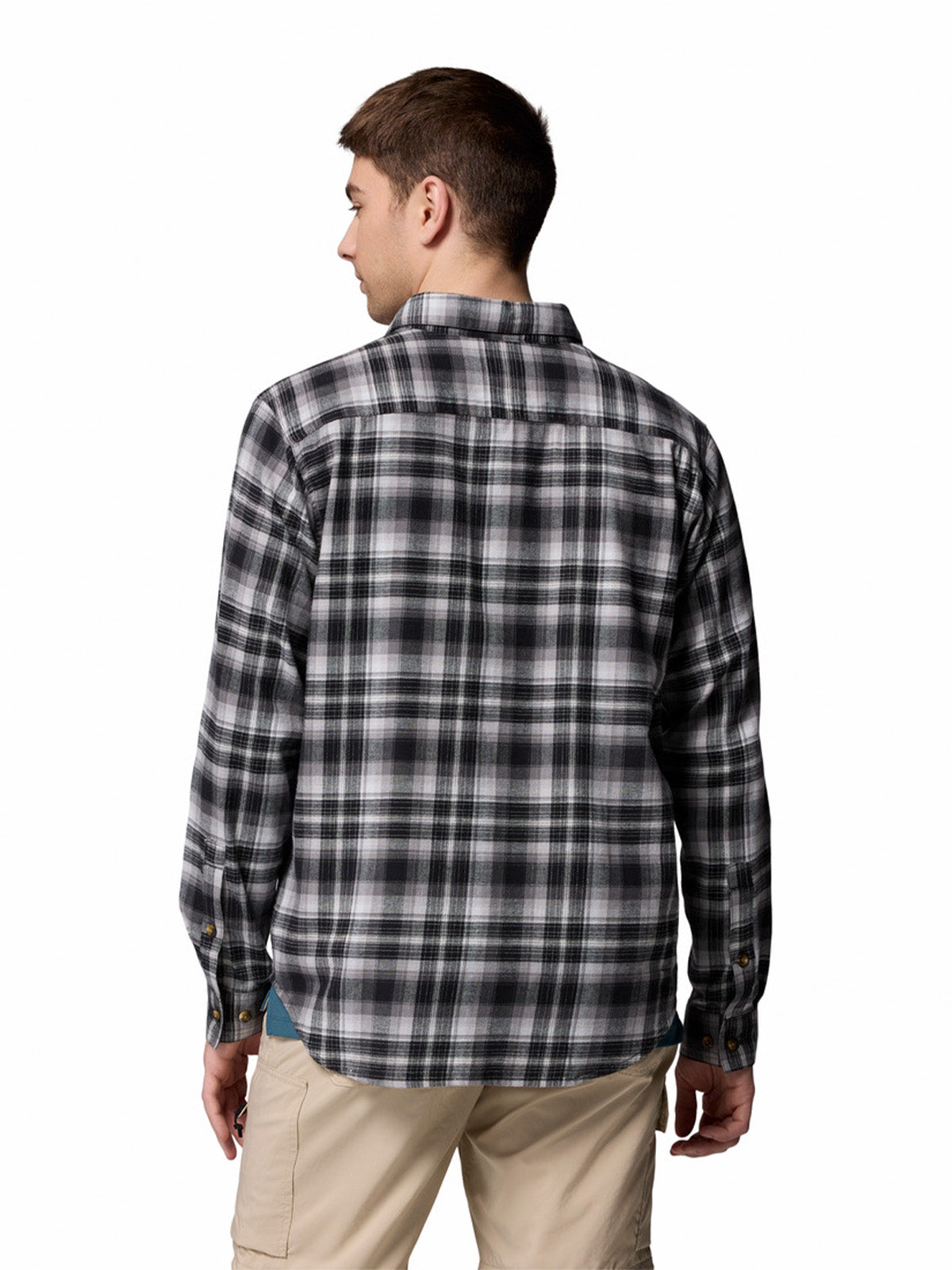 Camisa Manga Larga Hombre Cornell Woods Negro Columbia