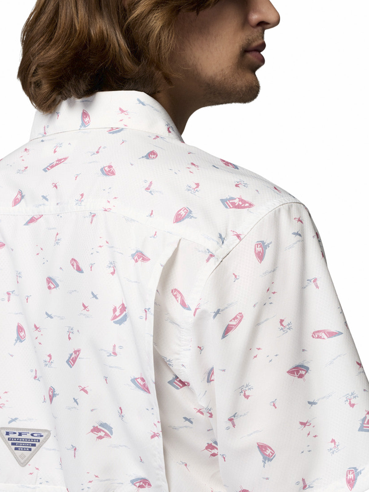 Camisa Manga Corta Hombre Super Slack Tide Cam Blanco Columbia