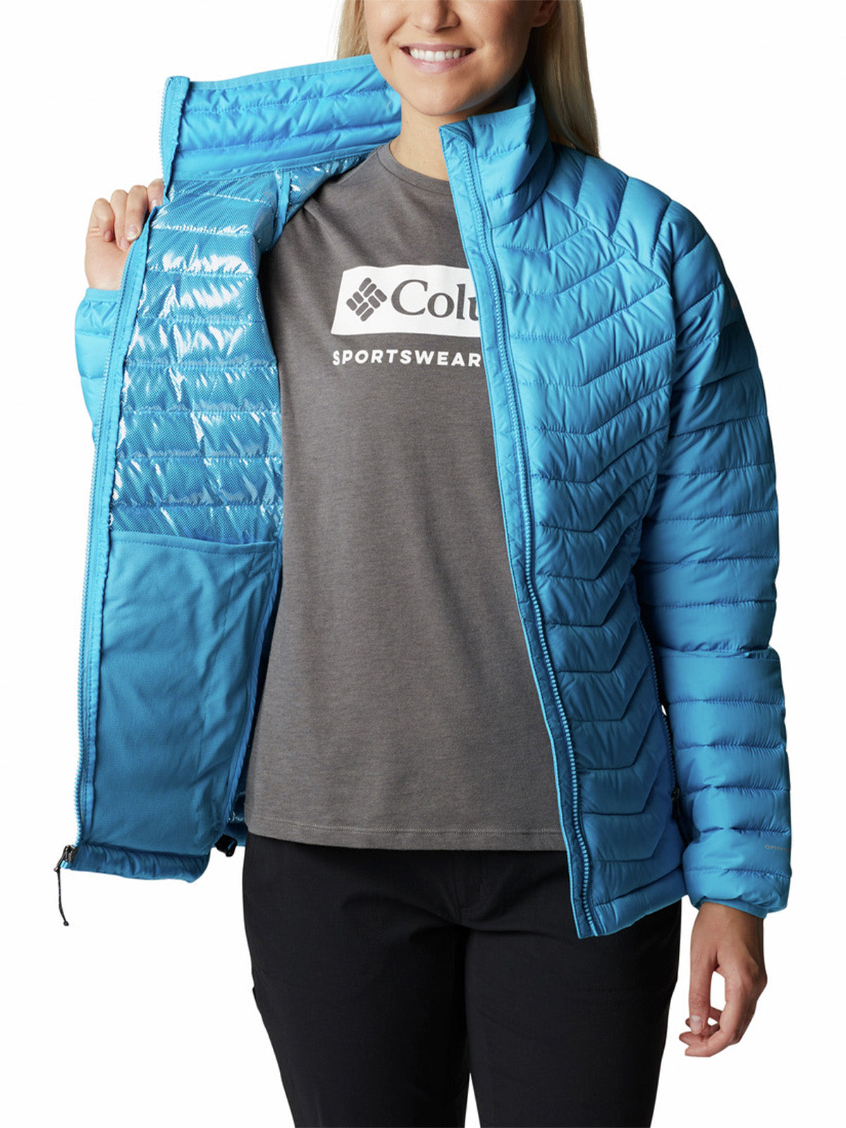 Parka Mujer Powder Lite Azul Columbia