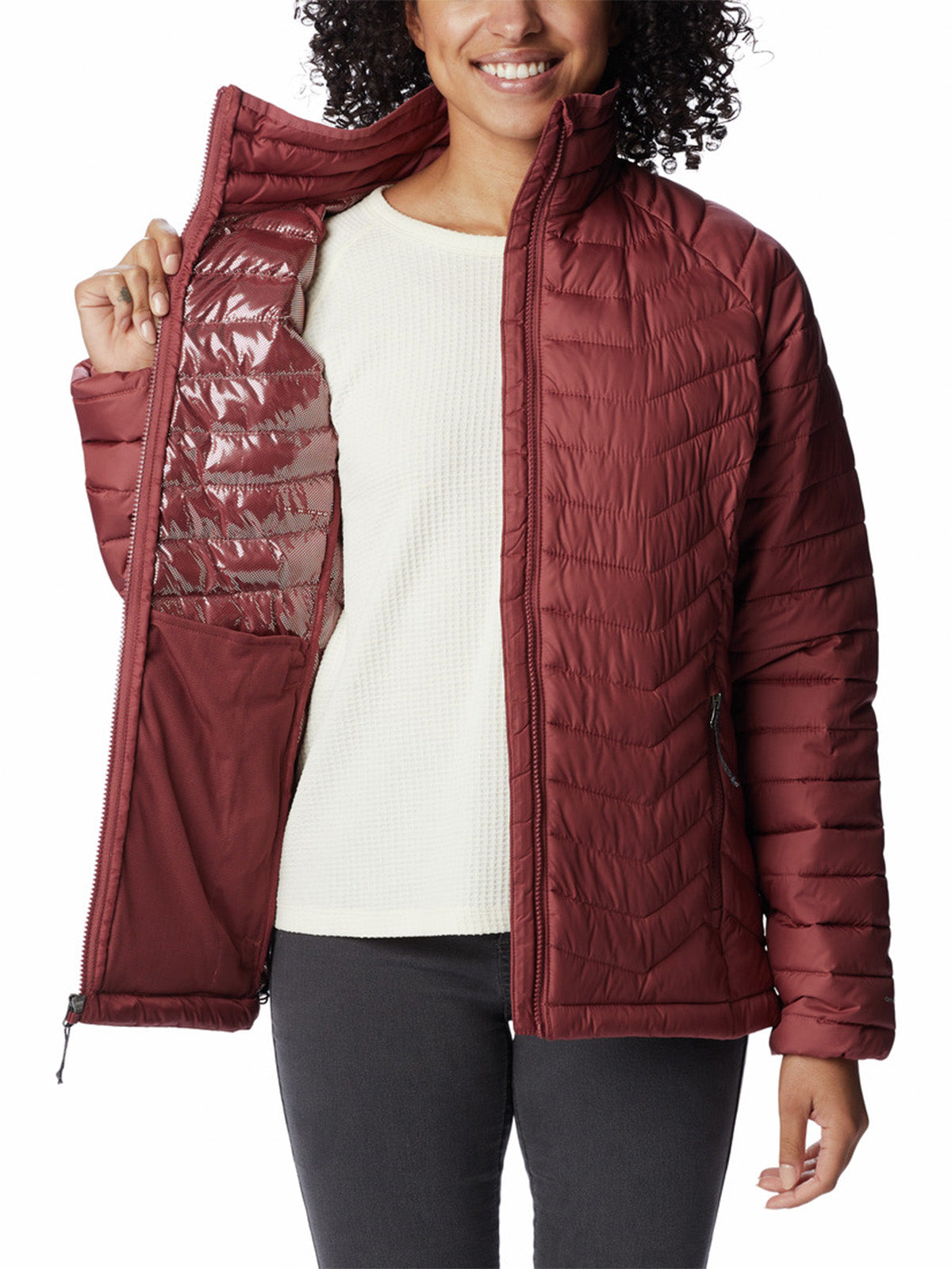 Parka Mujer Powder Lite Rojo Columbia