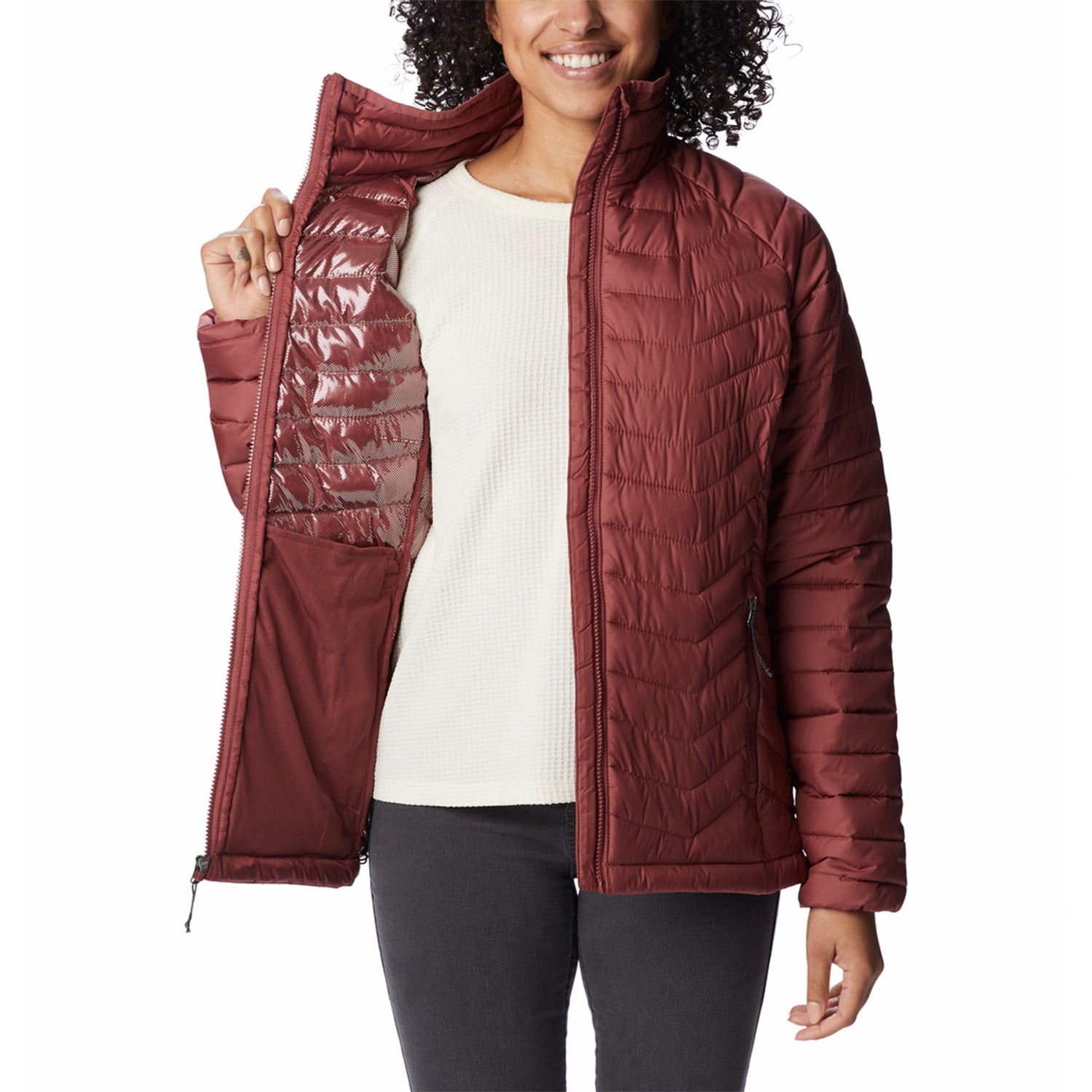 Parka Mujer Powder Lite Rojo Columbia