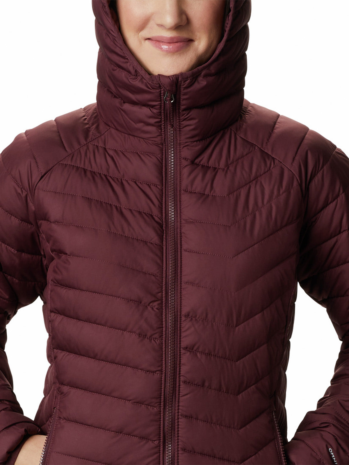 Parka Mujer Powder Lite Rojo Malbec Uso Diario Columbia