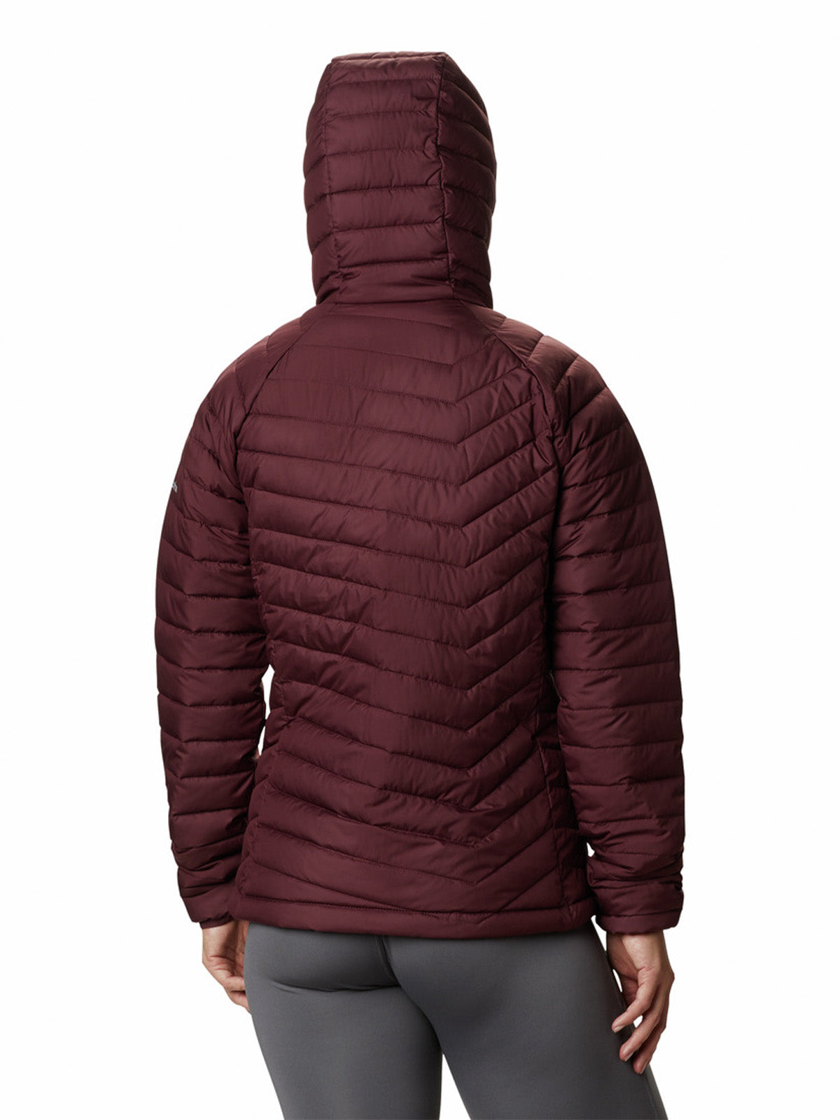 Parka Mujer Powder Lite Rojo Malbec Uso Diario Columbia
