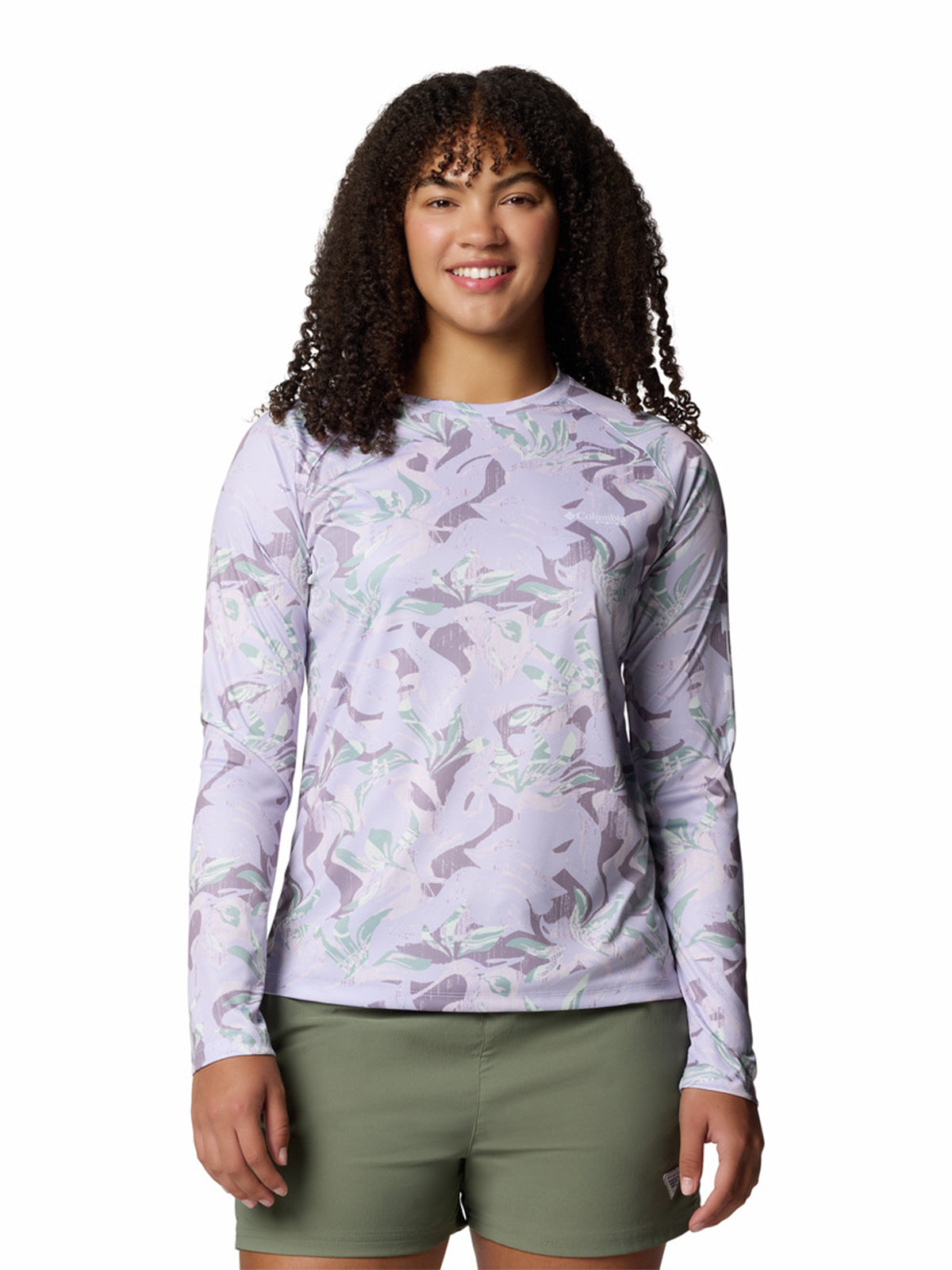 Polera Manga Larga Mujer Super Tidal Morado Columbia