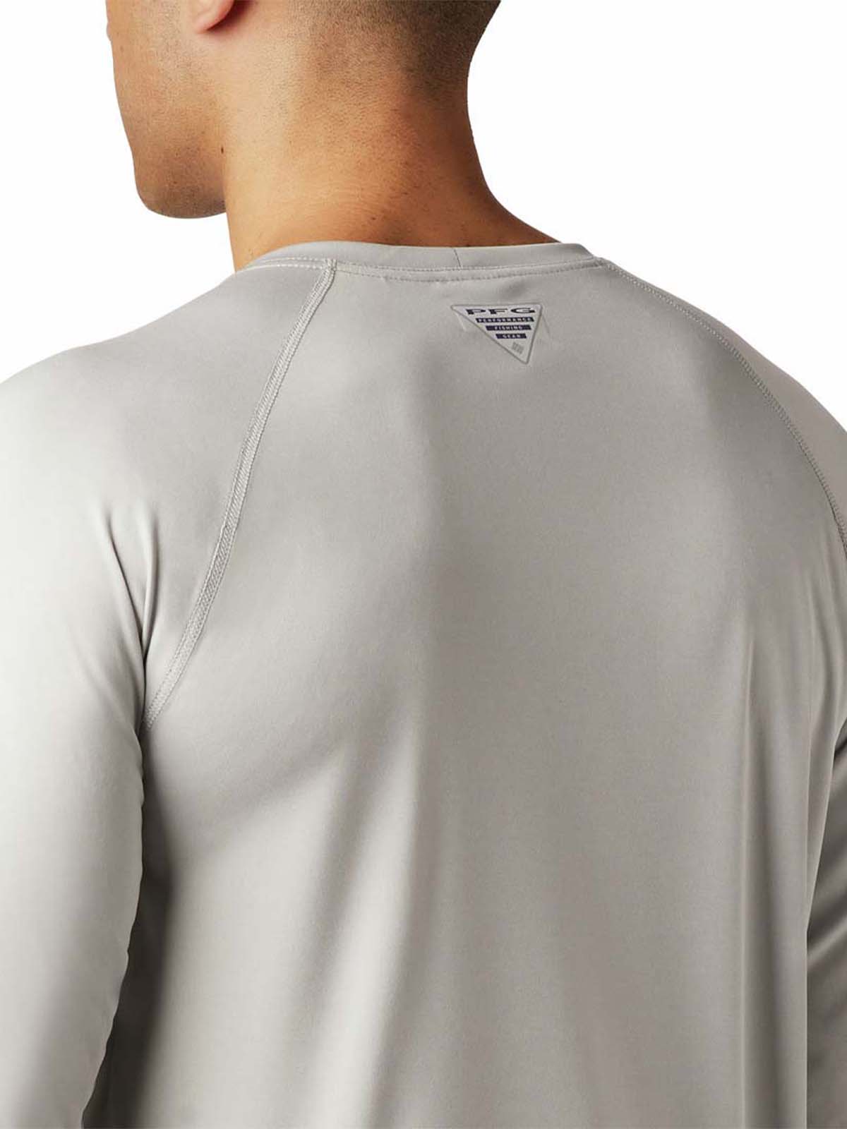 Polera Manga Larga Hombre Terminal Tackle Heat Gris Columbia