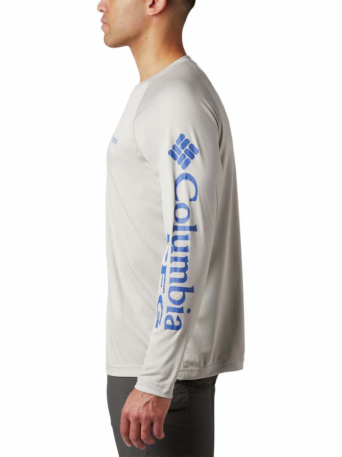 Polera Manga Larga Hombre Terminal Tackle Heat Gris Columbia