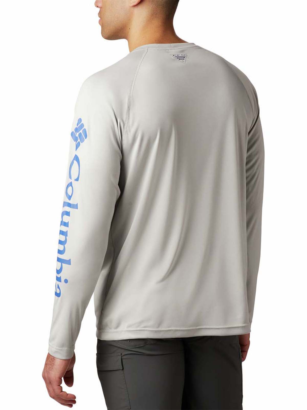 Polera Manga Larga Hombre Terminal Tackle Heat Gris Columbia