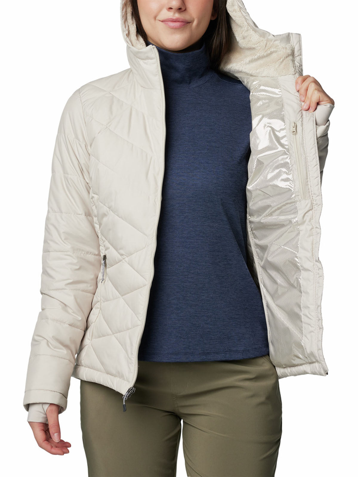 Parka Mujer Heavenly Gris Columbia