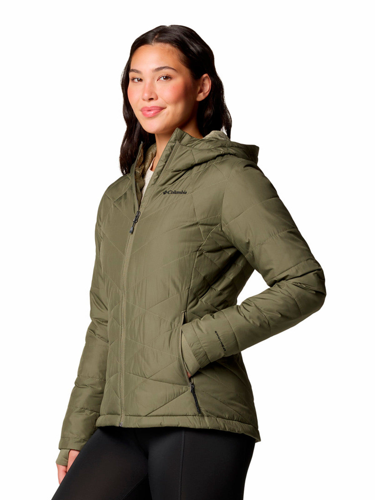 Parka Mujer Heavenly Hoodie Verde Columbia – Columbia Chile