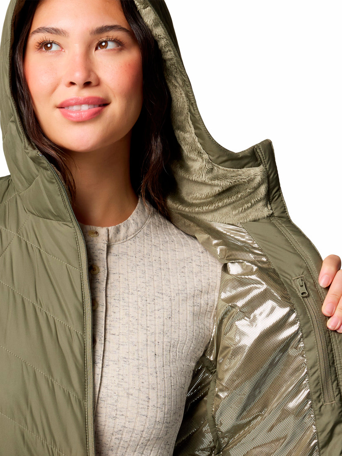 Parka Mujer Heavenly Hoodie Verde Columbia