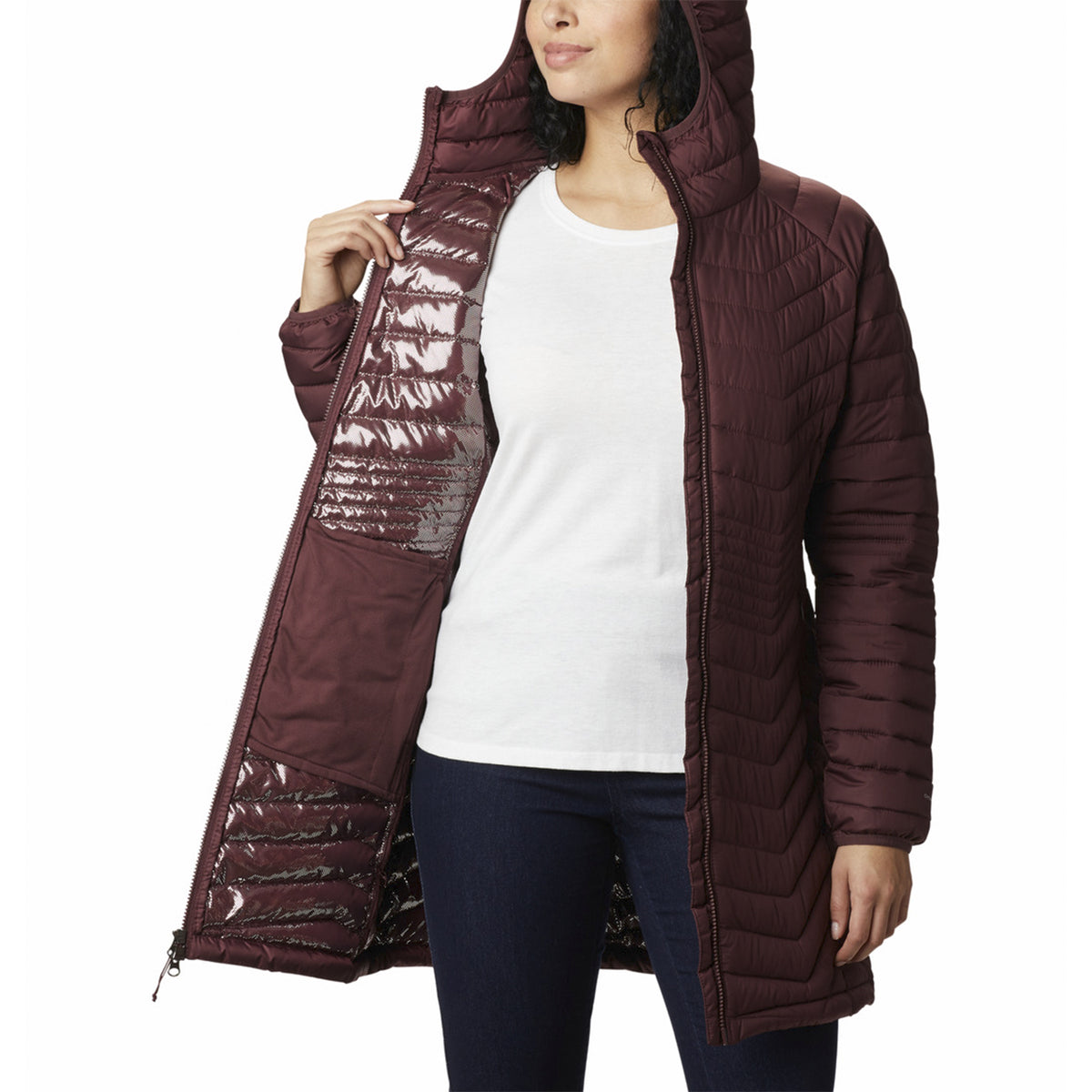 Parka Mujer Powder Lite Mid Morado Columbia