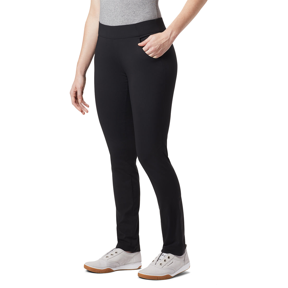 Pantalón Mujer Anytime Casual Pull Negro Columbia