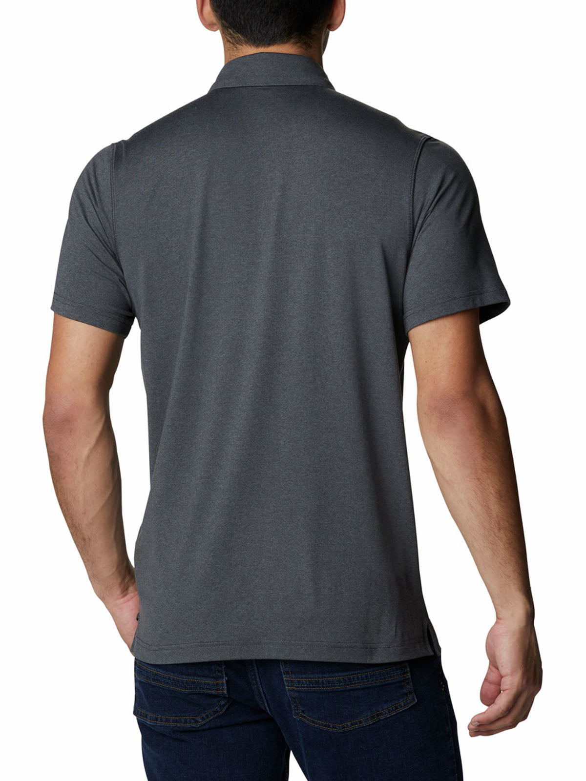 Polera Manga Corta Hombre Tech Trail Gris Columbia