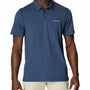 Polera Manga Corta Hombre Tech Trail Azul Columbia