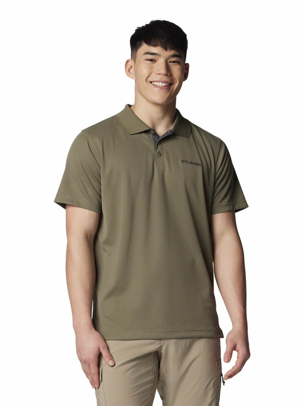 Polera Manga Corta Hombre Utilizer Polo Verde Columbia