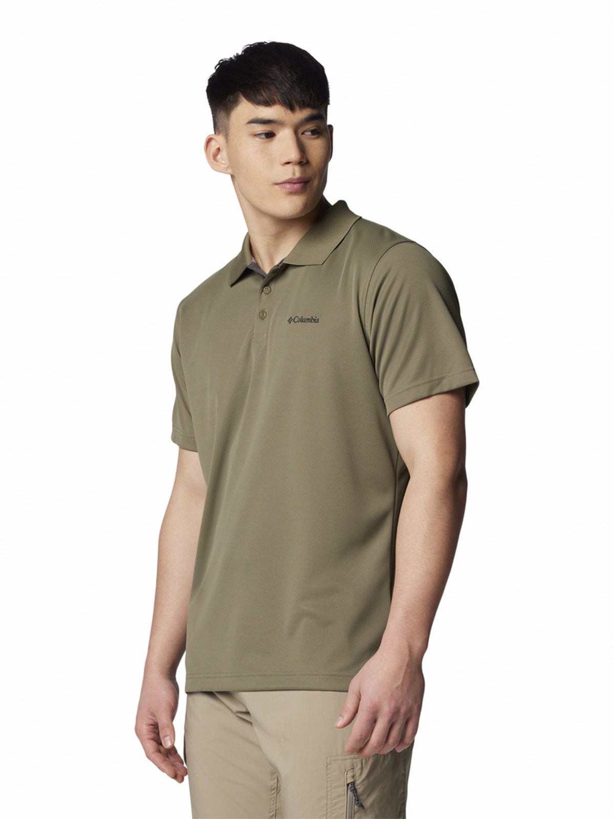 Polera Manga Corta Hombre Utilizer Polo Verde Columbia