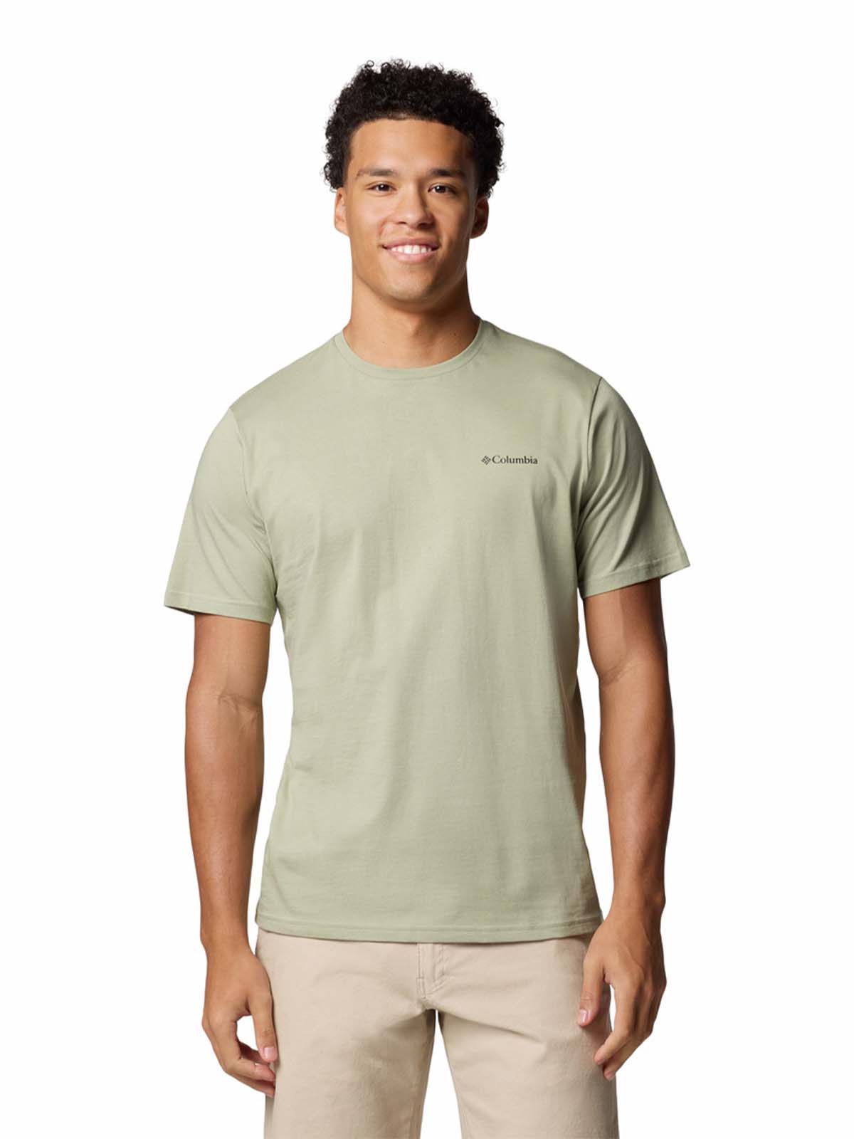 Polera Manga Corta Hombre North Cascades Beige Columbia