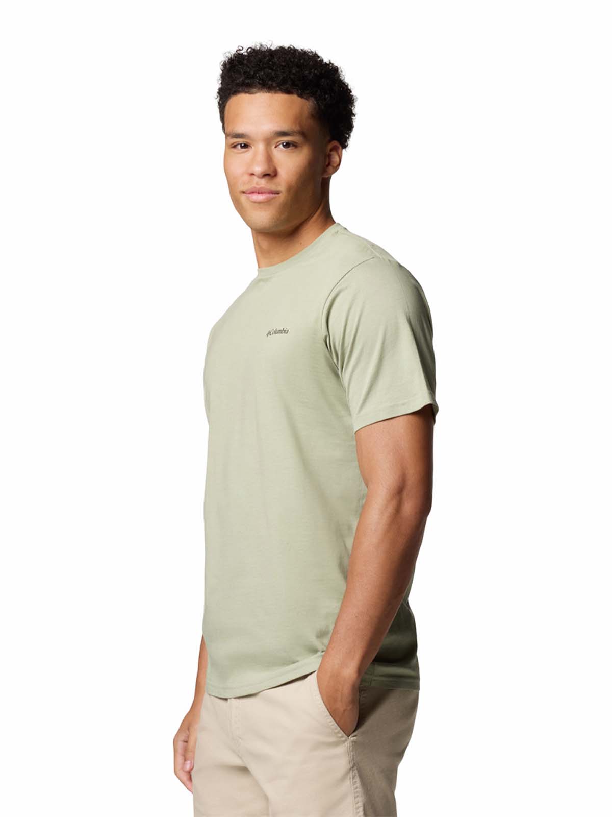 Polera Manga Corta Hombre North Cascades Beige Columbia